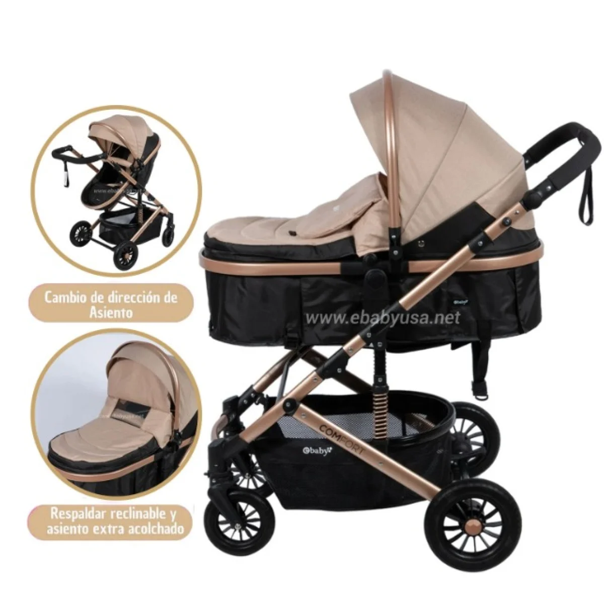 147 - 1 coche moisés Comfort ebaby