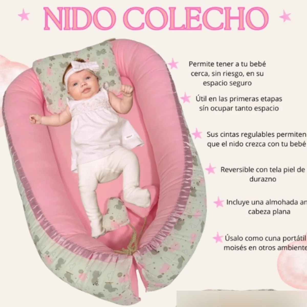 almohada nido colecho