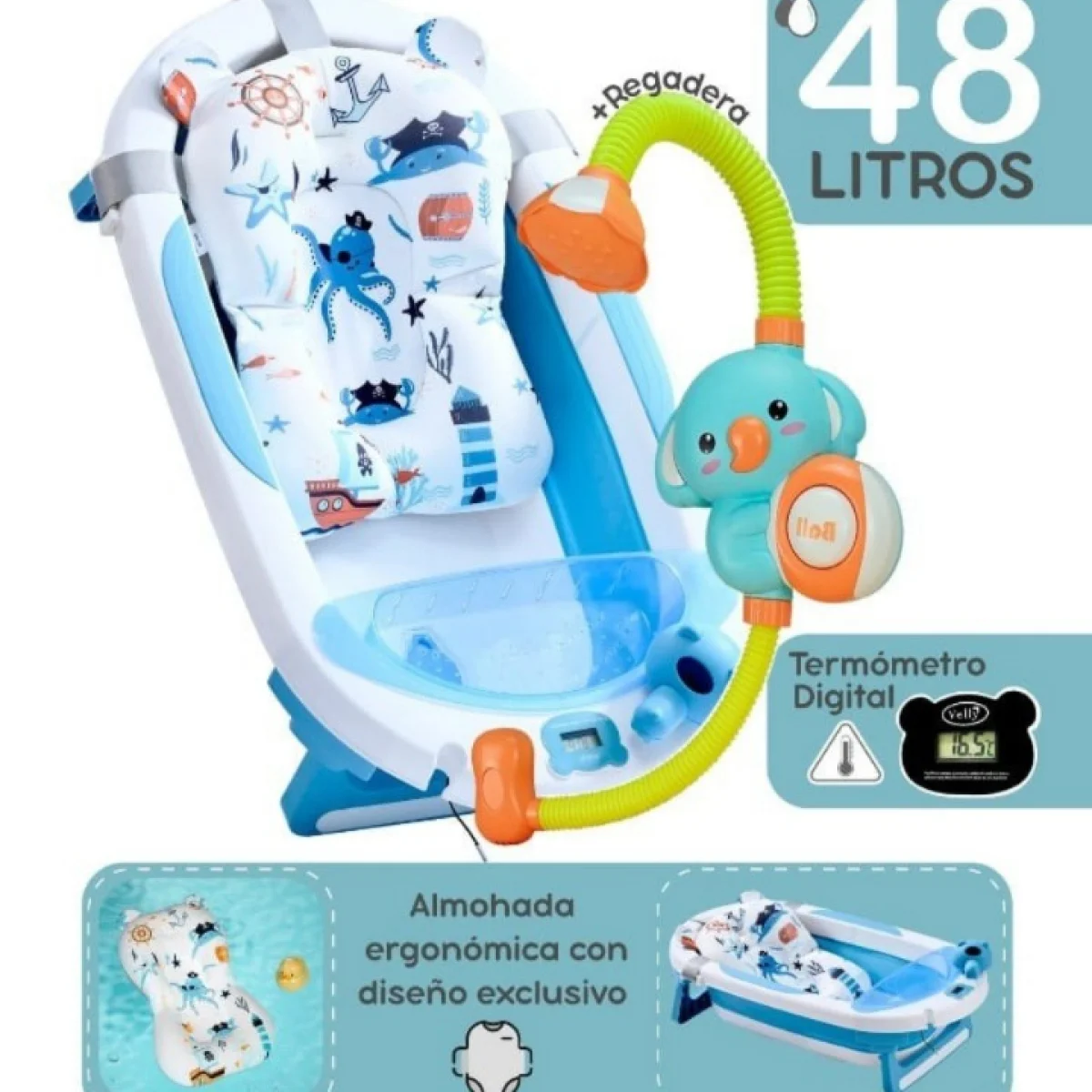 bañera premim plegable velly