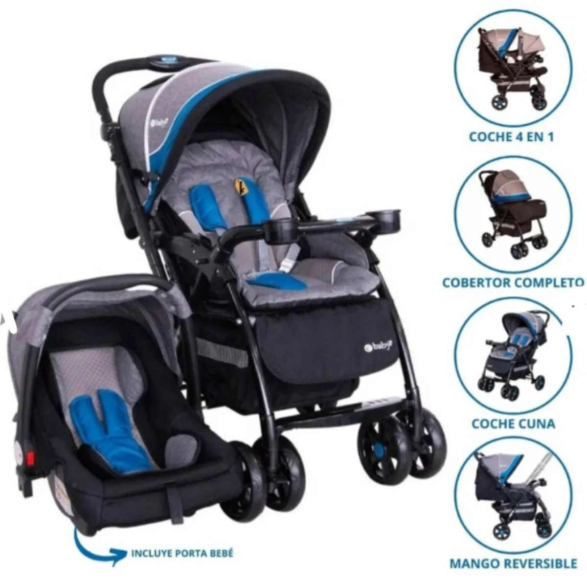 coche con portabebe de ebaby cod 1092