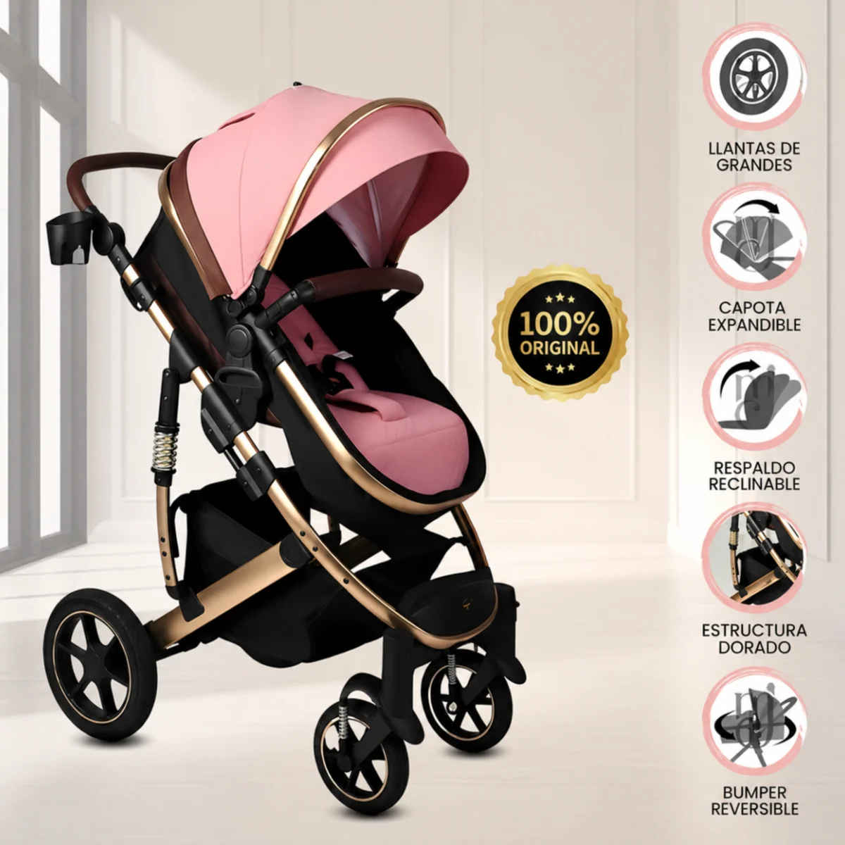 Coche moises toretto de la marca Stokker baby SB-116